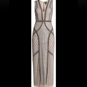Adrianna Papell beaded gown